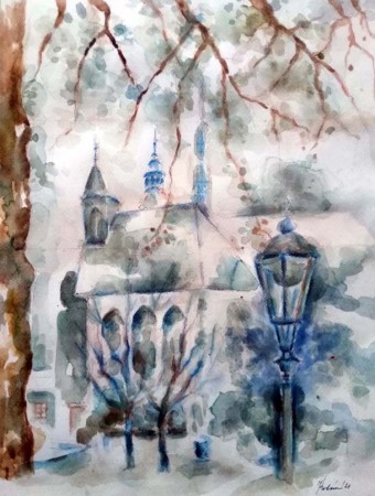 Košický Dóm v zime 30x40